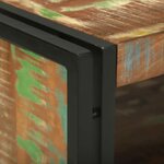 vidaXL Table basse Multicolore 120 x 50 x 38 cm Bois Recyclé Solide