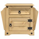 vidaXL Table de chevet Corona 45x35x47 5 cm bois de pin massif