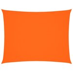 vidaXL Voile de parasol tissu oxford rectangulaire 4x5 m orange