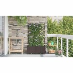 vidaXL Pots de jardin Marron 80 x 40 x 142 cm Acier