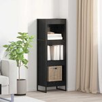 vidaXL Bibliothèque Chêne noir 80 x 30 x 155 cm Bois d'ingénierie