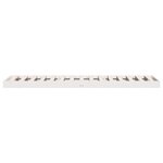 Cadre de lit vidaXL Blanc 100x210 cm en Bois de Pin