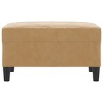 vidaXL Repose-pied Marron 70x55x41 cm Velours