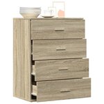 vidaXL Buffet chêne sonoma 60x39x80 cm bois d'ingénierie