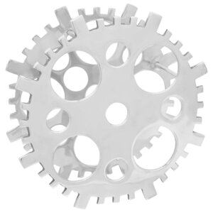 vidaXL Étagère à vin Argenté 39 x 14 x 39 cm Aluminium