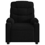 vidaXL Fauteuil inclinable Noir Tissu