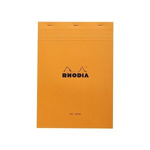 Bloc de direction Orange 80 feuilles format A4 réglure unie RHODIA