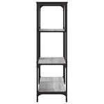 vidaXL Bibliothèque sonoma gris 81x36x115cm bois d'ingénierie et acier