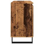 vidaXL Armoire de lavabo de salle de bain vieux bois 65x33x60 cm