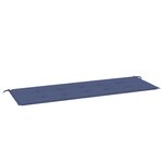 vidaXL Coussin de banc de jardin bleu marine 150x50x3 cm tissu oxford