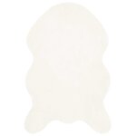 vidaXL Tapis en Fourrure Synthétique de Lapin Olite Crème 80 x 120 cm
