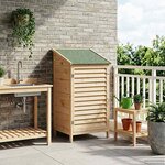 vidaXL Abri de jardin Naturel 59 x 56 x 113 5 cm Bois de Sapin Massif