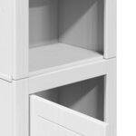 vidaXL Armoire de salle de bain BODO blanc et marron 44x30x160 cm