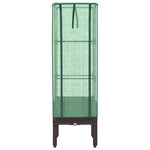 vidaXL Jardinière surélevée avec housse aspect rotin 40x40x140 cm