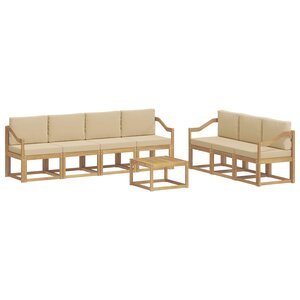 vidaXL Ensemble de canapés d'extérieur 7 pc