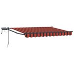 vidaXL Store rétractable manuel avec LEDs 3 5 x 2 5 m