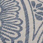 vidaXL Tapis à tissage plat d'extérieur 80x150 cm Motif bleu