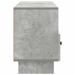 vidaXL Meuble TV Gris béton 102 x 34 5 x 50 cm Bois d'ingénierie