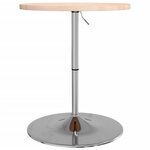 vidaXL Table de bar Ø60x90 5 cm bois massif de chêne