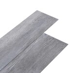 vidaXL Dalles de plancher PVC autoadhésif 5 21 m² 2 mm gris bois mat