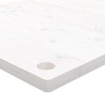 vidaXL Dessus de bureau blanc 110x55x2 5 cm bois massif de pin