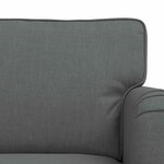 vidaXL Canapé 2 Pièces Gris foncé 144 x 80 x 85 cm tissu