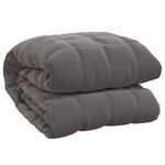 vidaXL Couverture lestée Gris 200x220 cm 13 kg Tissu