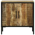 vidaXL Buffet Marron 70 x 35 x 70 cm Bois de manguier massif