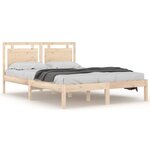 vidaXL Cadre de lit sans matelas 120x200 cm bois massif