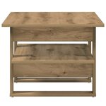 vidaXL Table basse chêne artisanal 102x55x42 cm bois d'ingénierie