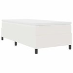 vidaXL Lit à ressorts Crème et Blanc 203 x 90 x 60 cm