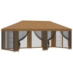 vidaXL Abri de jardin avec parois 6 x 3 m Beige Polyester et Acier