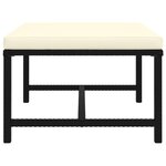 vidaXL Salon de jardin 9 Pièces avec coussins Résine tressée Noir