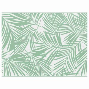 vidaXL Tapis d'extérieur Feuille ARAKIL Vert et blanc 400 × 300 cm