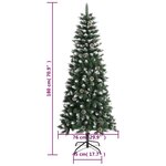 vidaXL Sapin de Noël artificiel avec support Vert 180 cm PVC