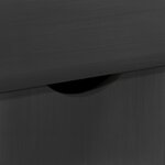vidaXL Cabinet roulant Gris 100 x 39 x 65 5 cm Bois de Pin Massif