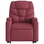 vidaXL Fauteuil inclinable rouge bordeaux tissu