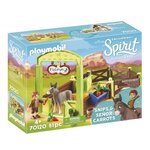 Playmobil 70120 - spirit - la meche et monsieur carotte avec box