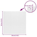 vidaXL Carreau de miroir mosaïque 3 Pièces Argent 30 x 30 cm Verre