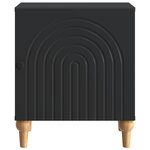 vidaXL Cabinet de chevet 2 pc Noir 43 x 34 5 x 50 cm Bois d'ingénierie