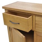 vidaXL Buffet 90 x 33 5 x 83 cm Bois de chêne massif