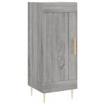 vidaXL Buffet Sonoma gris 34 5x34x90 cm Bois d'ingénierie
