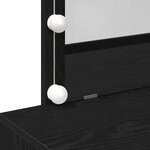 vidaXL Table de Toilette avec tiroir Chêne noir 100 x 40 x 120 cm