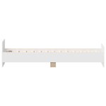vidaXL Cadre de lit sans matelas blanc 75x190 cm bois d'ingénierie