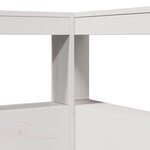 vidaXL Tête de lit de bibliothèque en forme de L bois massif de pin