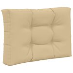 vidaXL Coussin de canapé d'extérieur 3 Pièces Beige Polyester