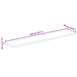 vidaXL Dessus de table 140x60x3 8cm rectangulaire bois massif d'acacia