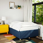 vidaXL Cadre de lit sans matelas bleu 120x200 cm tissu