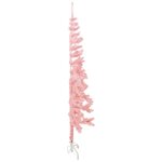 vidaXL Demi sapin de Noël artificiel mince avec support Rose 180 cm
