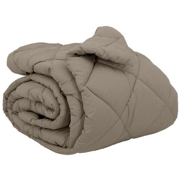 vidaXL Duvet d'hiver Gris clair 240 x 260 cm Microfibre